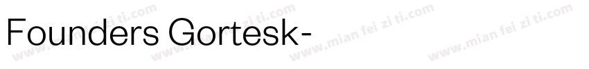 Founders Gortesk字体转换